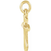 14K Yellow Cross Pendant